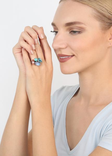 Pastel Multi - Afternoon Tea de Luxe - Konplott ring